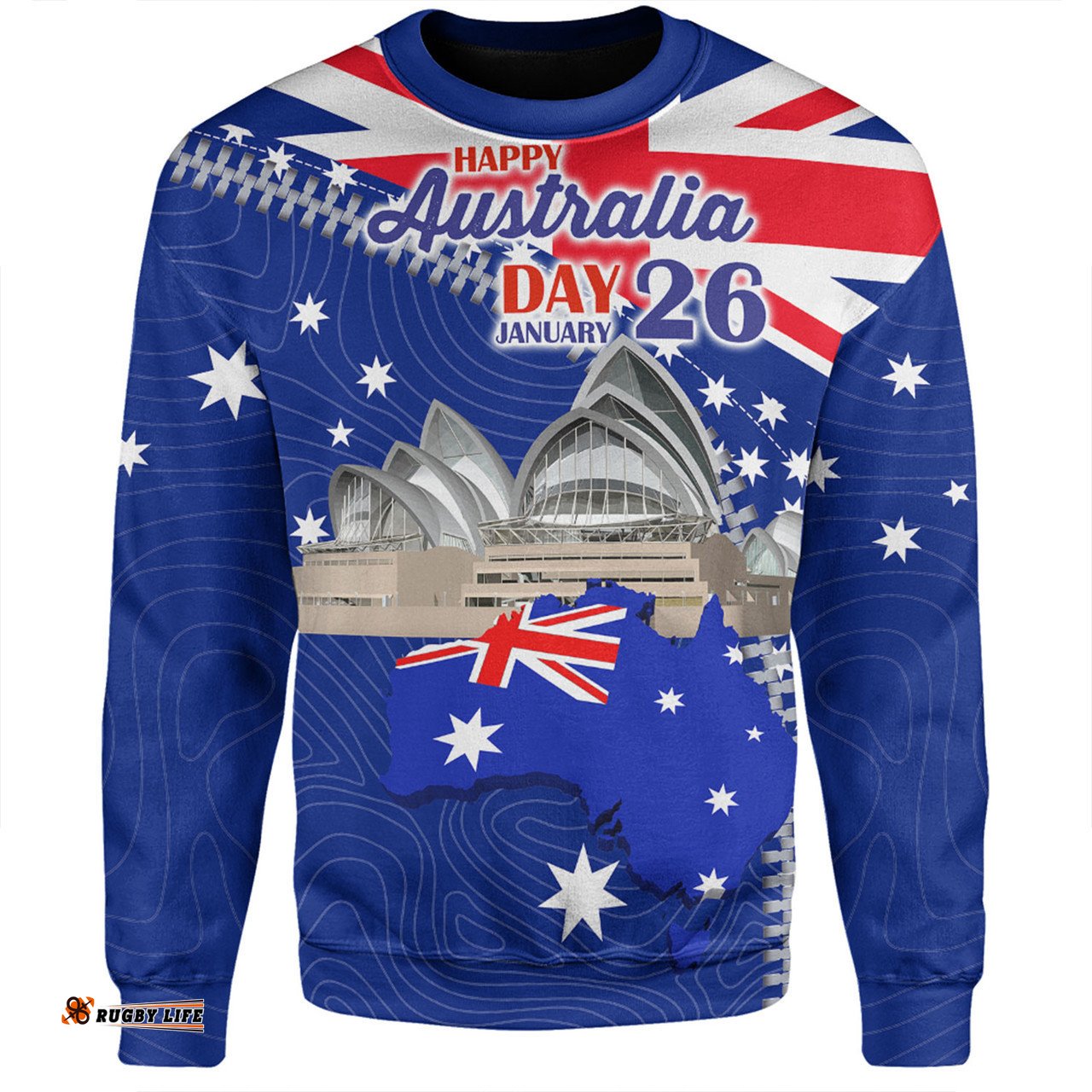 Australia Australia Day Sweatshirt - Happy Australia Day Sweatshirt