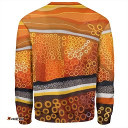Australia Aboriginal Sweatshirt - Abstract Theme Of Australian Indigenous Aboriginal Art Sweatshirt