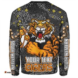 Wests Tigers Custom Sweatshirt - Team With Dot And Star Patterns For Tough Fan Sweatshirt
