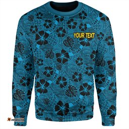 Gold Coast Titans Sport Sweatshirt - Scream With Tropical Patterns