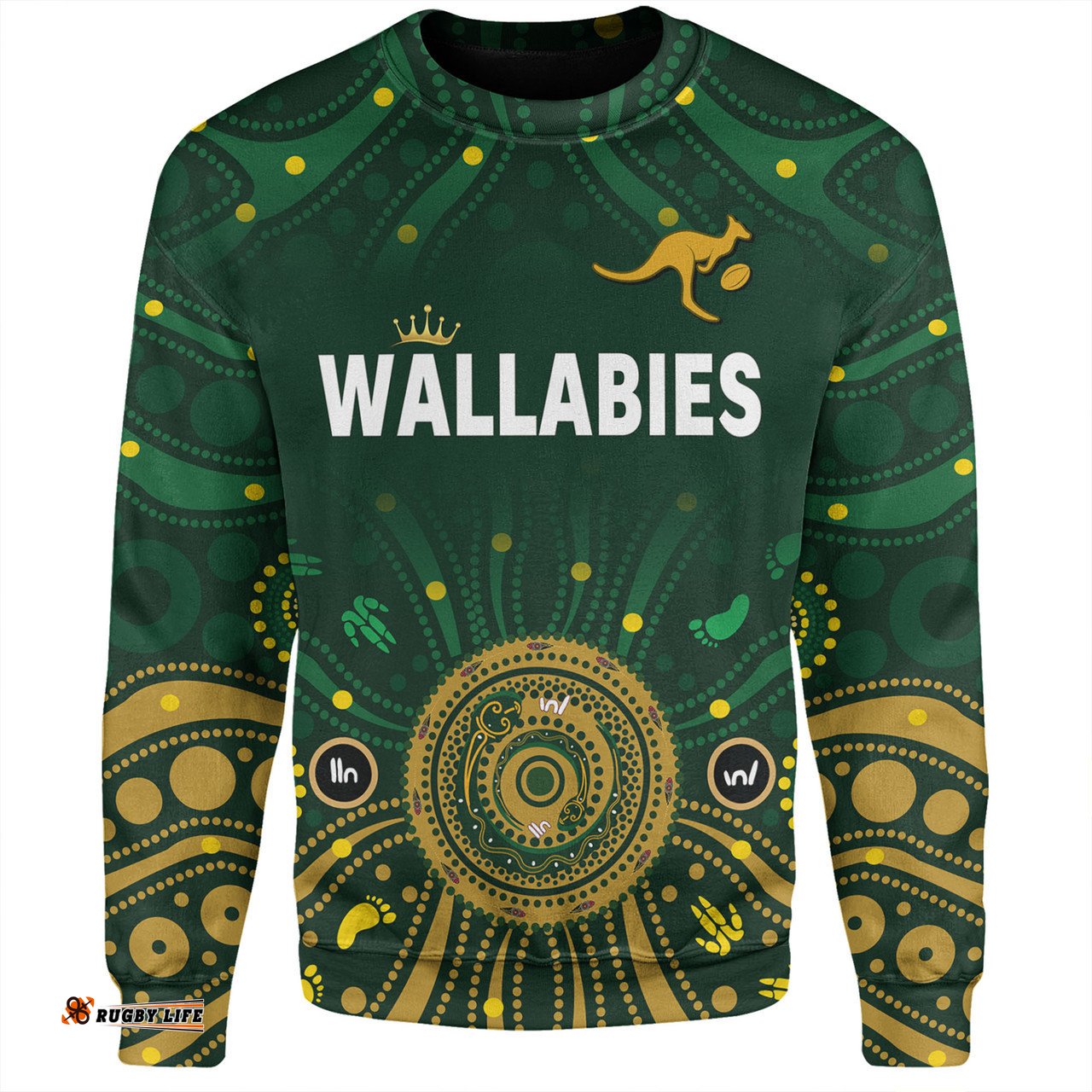 Australia Aboriginal Custom Sweatshirt - Snake Circle And Symbols With Aboriginal Style Sweatshirt