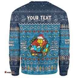 Gold Coast Titans Christmas Custom Sweatshirt - Chrissie Spirit Sweatshirt