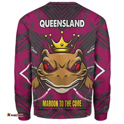 Cane Toads Sport Sweatshirt - Custom Marron To The Core