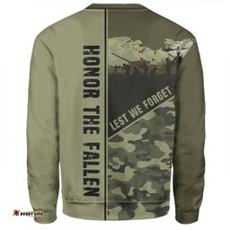 Australia Sweatshirt - Anzac Day Honor The Fallen Thank The Living