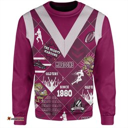Cane Toads Sport Sweatshirt - Argyle Patterns Style Tough Fan Rugby For Life
