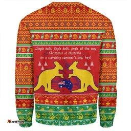Australian Christmas Carol Christmas Sweatshirt - Jingle Bells Ugly Style V2 Sweatshirt