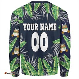 Canberra Raiders Custom Sweatshirt - Tropical Patterns Canberra Raiders Sweatshirt