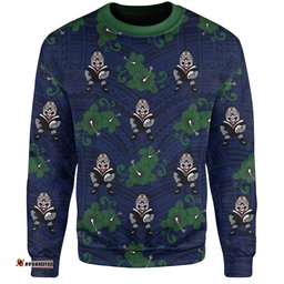 New Zealand Warriors Sport Sweatshirt - With Maori Pattern