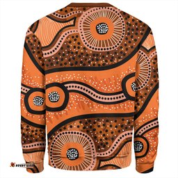 Australia Aboriginal Sweatshirt - Australian Aboriginal Background
 Sweatshirt