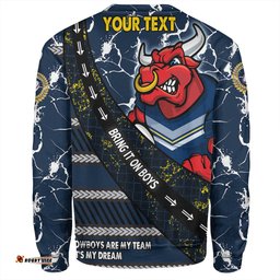North Queensland Cowboys Sweatshirt - Theme Song For Rugby With Sporty Style
