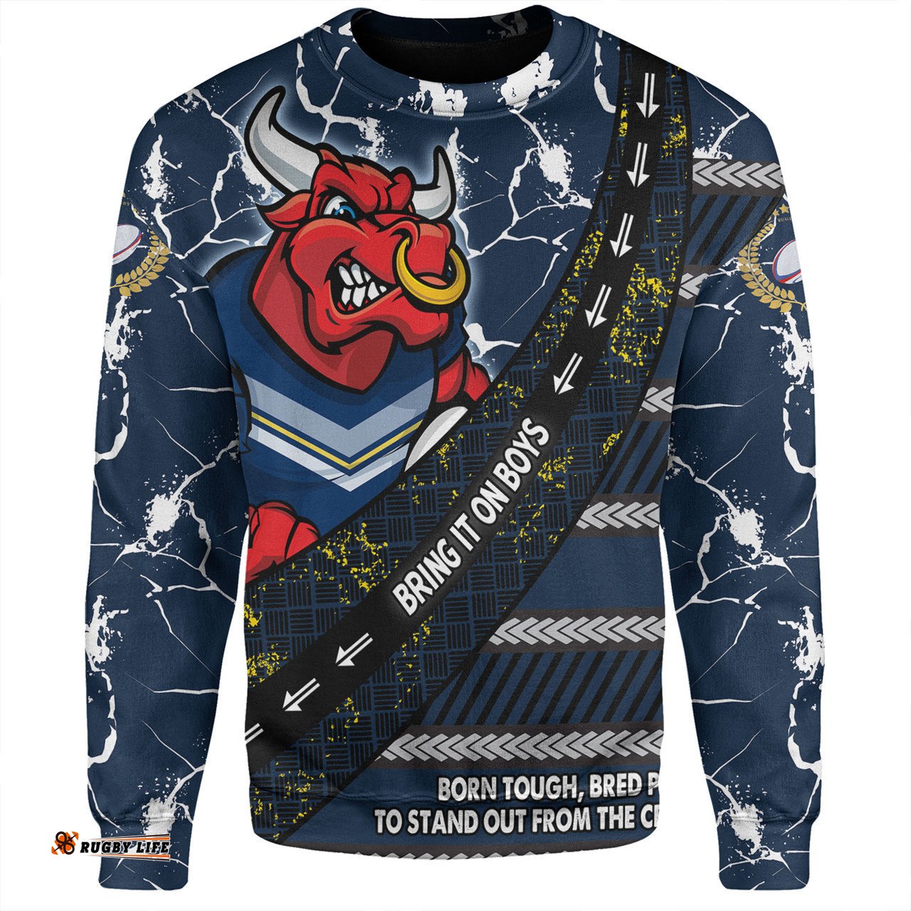 North Queensland Cowboys Sweatshirt - Theme Song For Rugby With Sporty Style