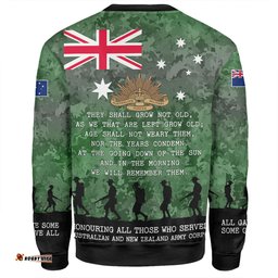 Australia Anzac Day Sweatshirt - Australia and New Zealand Warriors All gave some Some Gave All Green Sweatshirt