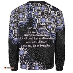 Australia Aboriginal Sweatshirt - The More You Know The Less You Need Purple Patterns Sweatshirt