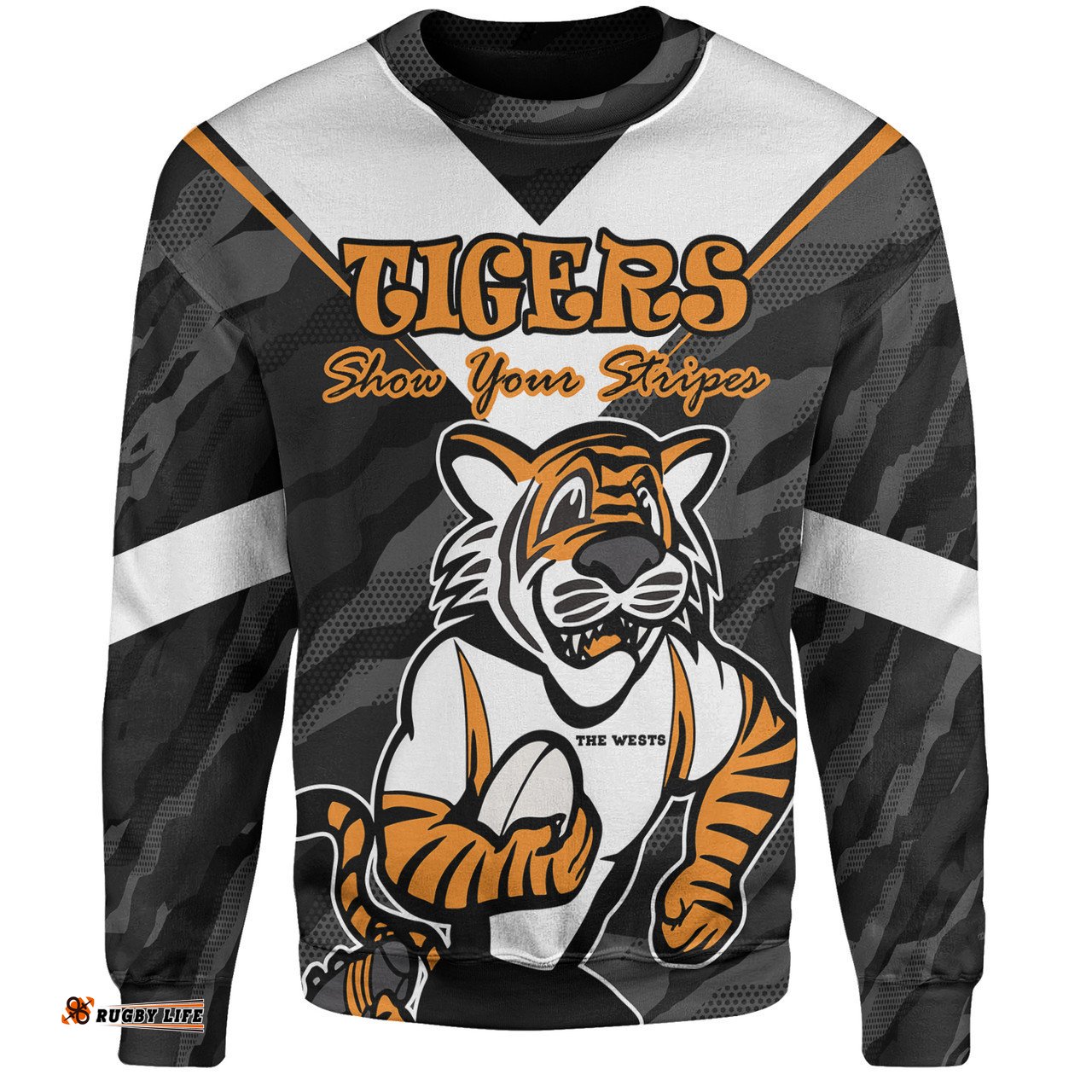 Wests Tigers Custom Sweatshirt - Wests Tigers Supporter Sweatshirt
