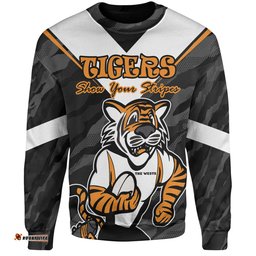 Wests Tigers Custom Sweatshirt - Wests Tigers Supporter Sweatshirt