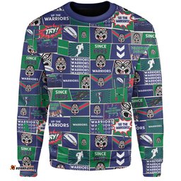 New Zealand Warriors Sport Sweatshirt - Team Of Us Die Hard Fan Supporters Comic Style