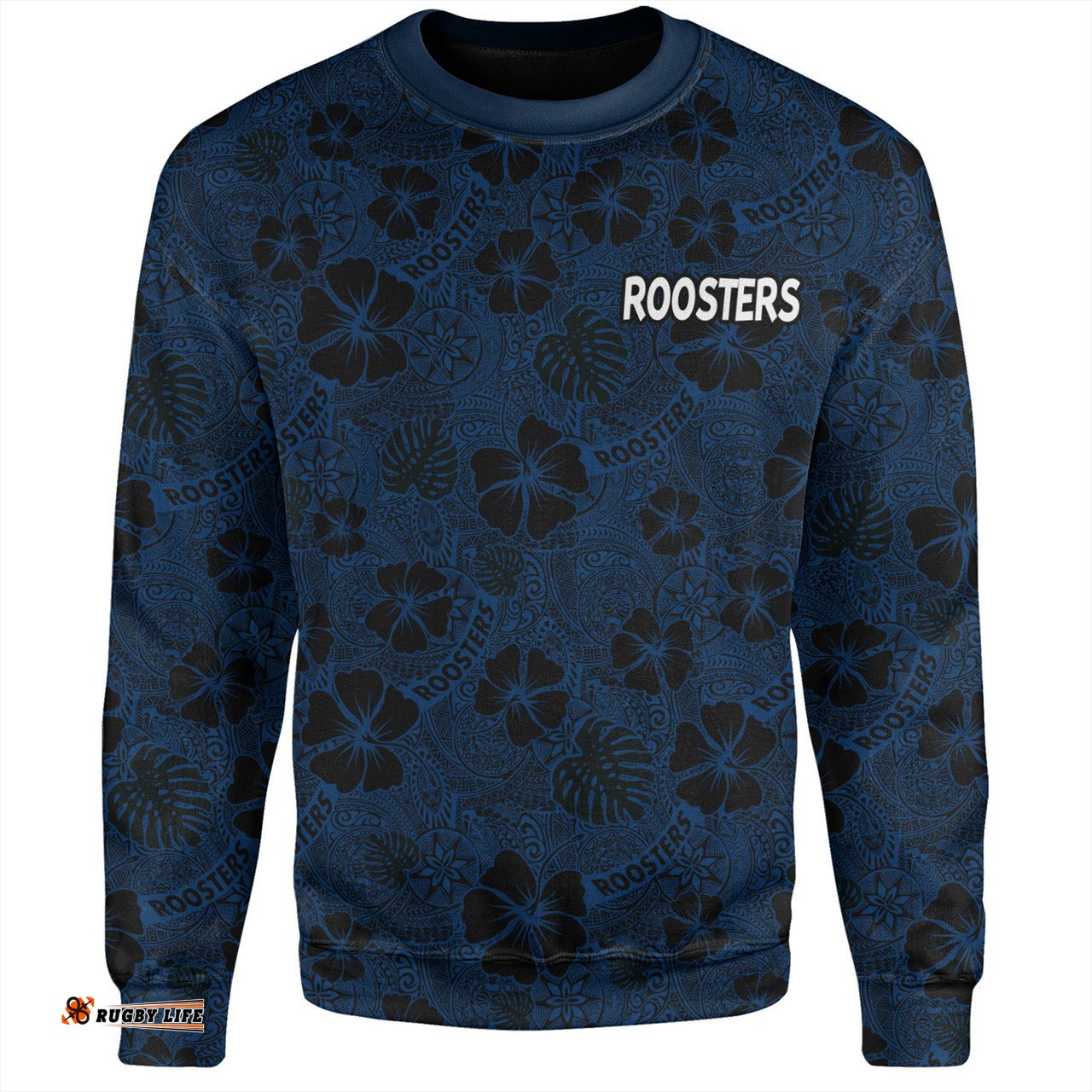 Sydney Roosters Sweatshirt - Scream With Tropical Patterns