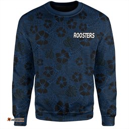 Sydney Roosters Sweatshirt - Scream With Tropical Patterns