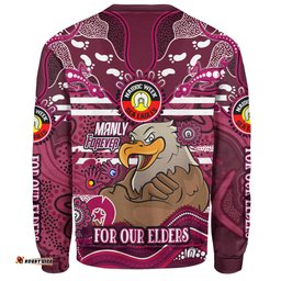 Manly Warringah Sea Eagles Custom Sweatshirt - For Our Elders Home Jersey Sweatshirt