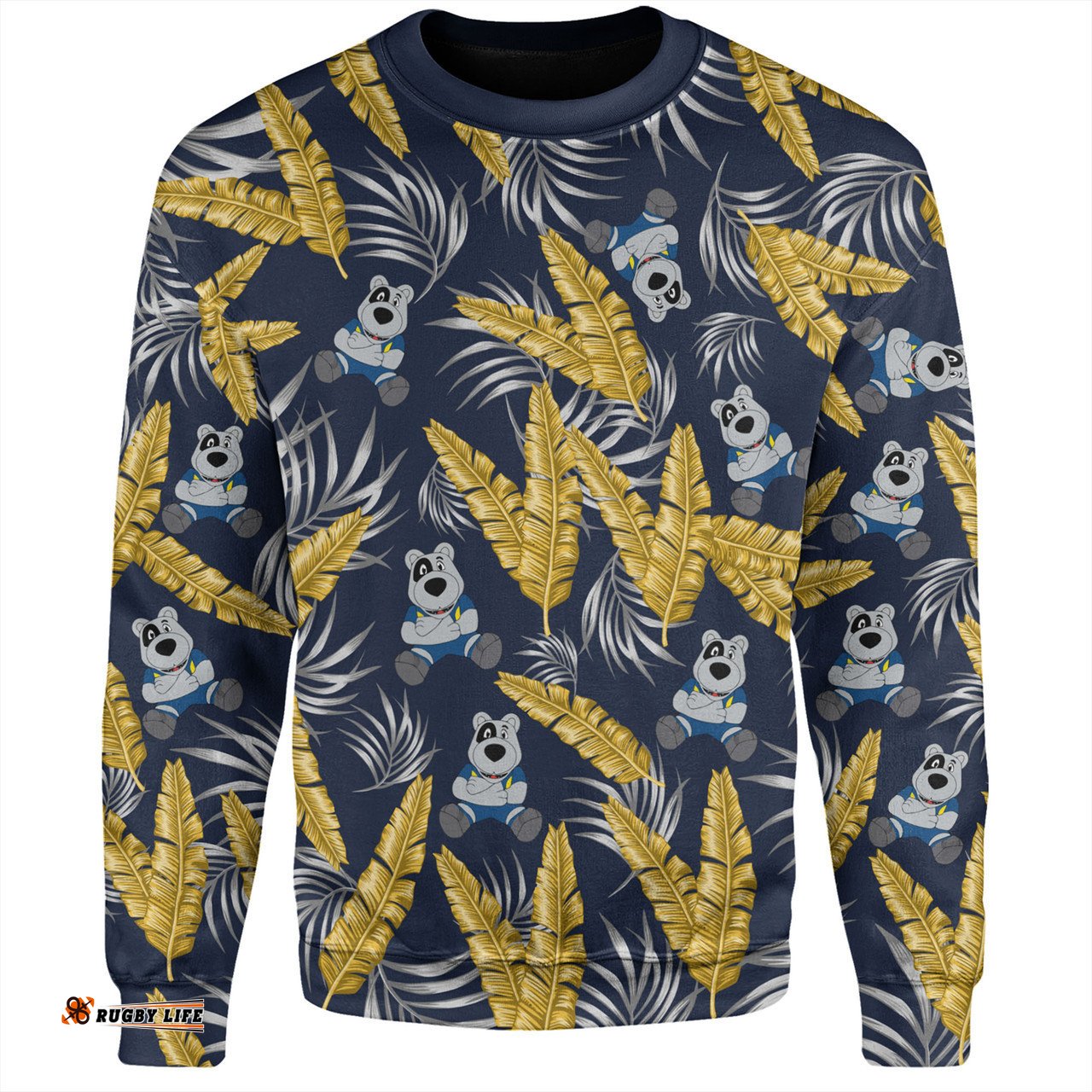 North Queensland Cowboys Custom Sweatshirt - Tropical Patterns North Queensland Cowboys Sweatshirt