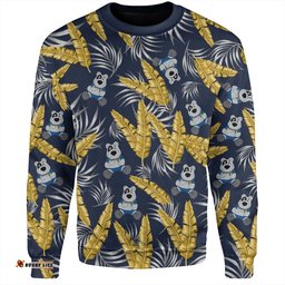 North Queensland Cowboys Custom Sweatshirt - Tropical Patterns North Queensland Cowboys Sweatshirt