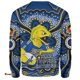Parramatta Eels Sweatshirt Aboriginal Inspired Naidoc Week Custom For Die Hard Fan Supporters