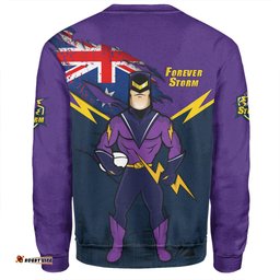 Melbourne Storm Sweatshirt Custom For Die Hard Fan Australia Flag Scratch Style