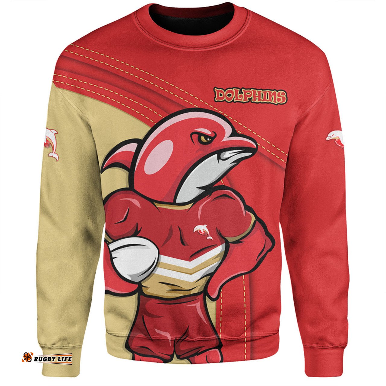 Redcliffe Dolphins Sweatshirt Custom Team Of Us Die Hard Fan Supporters