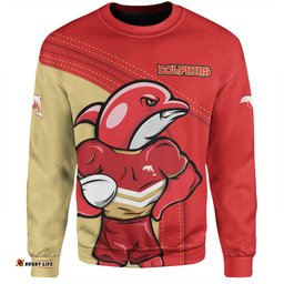 Redcliffe Dolphins Sweatshirt Custom Team Of Us Die Hard Fan Supporters