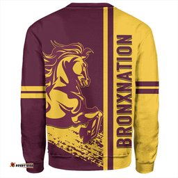 Brisbane Broncos Sweatshirt - Broncos Mascot Quater Style