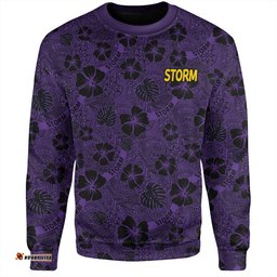 Melbourne Storm Sweatshirt - Scream With Tropical Patterns