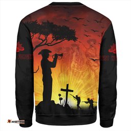 Australia Sweatshirt Lest We Forget Horse Sunset