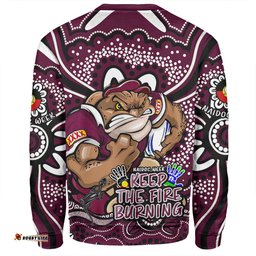 Queensland Maroons Sweatshirt Aboriginal Inspired Naidoc Week Custom For Die Hard Fan Supporters