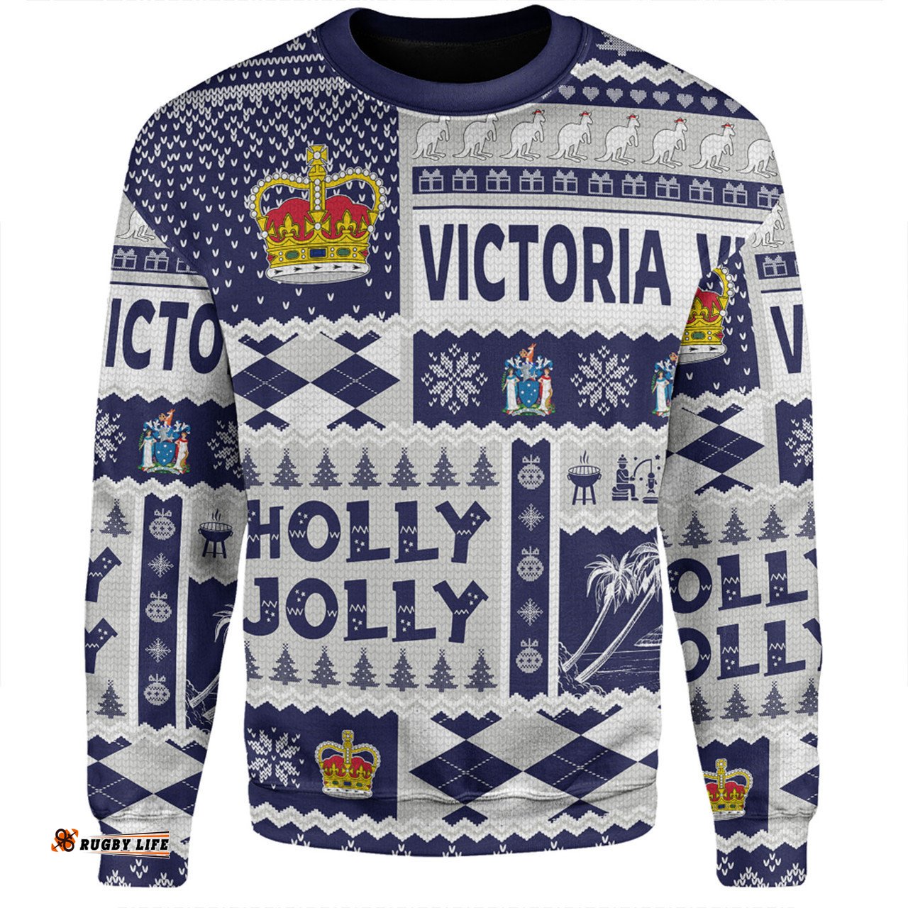 Victoria Christmas Sweatshirt - Holly Jolly Chrissie Sweatshirt