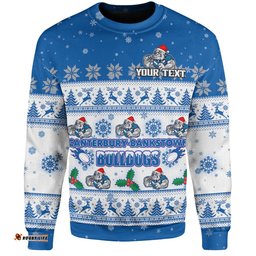 Canterbury-Bankstown Bulldogs Christmas Custom Sweatshirt - Special Ugly Christmas Sweatshirt