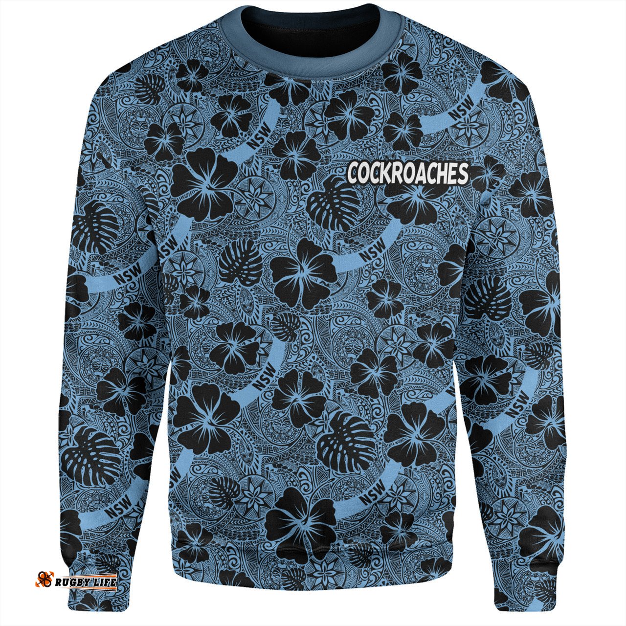 Cockroach Sport Sweatshirt - Scream With Tropical Patterns