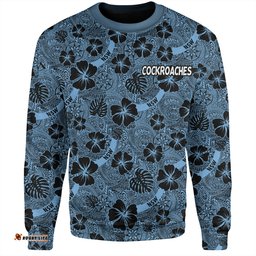 Cockroach Sport Sweatshirt - Scream With Tropical Patterns