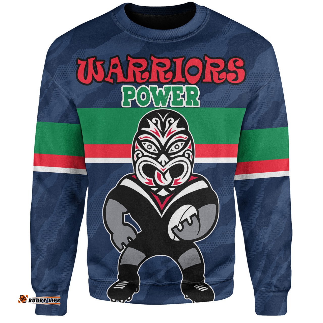 New Zealand Warriors Custom Sweatshirt - Warriors Supporter Sweatshirt