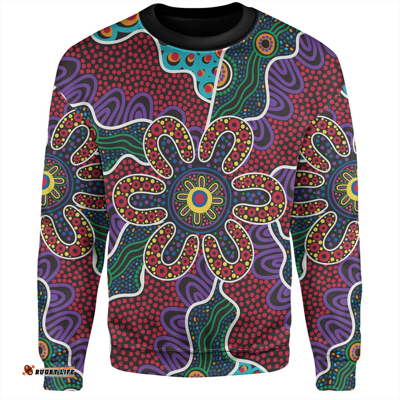 Amazing Aussie Australia Aboriginal Aboriginal Dot Art Color Inspired Sweatshirt