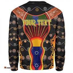 Amazing Aussie Australia Aboriginal Custom Indigenous Dot With Boomerang Inspired Sweatshirt