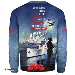 Australia Anzac Day Sweatshirt - At The Going Down Of The Sun Sweatshirt