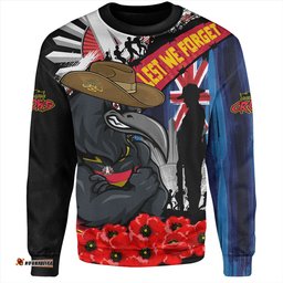 Amazing Aussie Adelaide Crows Anzac Day Honor United In Spirit Sweatshirt