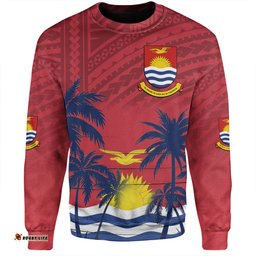 Amazing Aussie Australia South Sea Islanders Gilbert Islands In Polynesian Pattern With Coconut Trees Sweatshirt