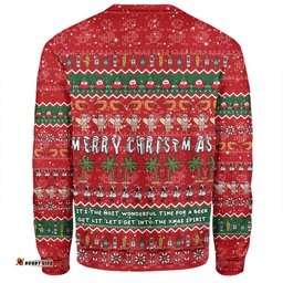 Australia Christmas Custom Sweatshirt - Aussie Ugly Christmas Let's Get Lit Sweatshirt