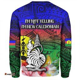 Amazing Aussie Australia South Sea Islanders I'm New Caledonian In Polynesian Style With Tropical Hibiscus Flowers Sweatshirt