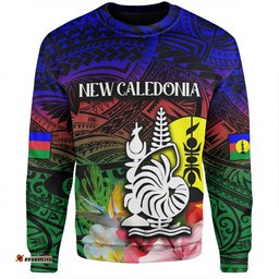 Amazing Aussie Australia South Sea Islanders I'm New Caledonian In Polynesian Style With Tropical Hibiscus Flowers Sweatshirt