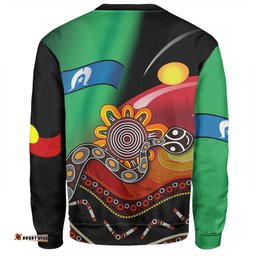 Amazing Aussie Australia Aboriginal Custom The Rainbow Serpent Dreamtime Give Shape To The Earth Sweatshirt