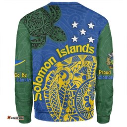 Amazing Aussie Australia South Sea Islanders Proud To Be Solomon Islander In Polynesian Pattern Inspired Sweatshirt