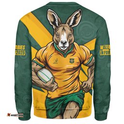 Amazing Aussie Aussie Wallabies Aboriginal Strength Wear Wallabies Rugby Edition Yellow Sweatshirt