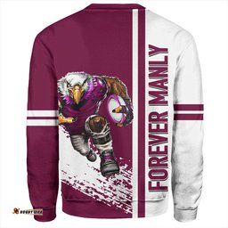 Manly Warringah Sea Eagles Sweatshirt - Manly Warringah Sea Eagles Mascot Quater Style